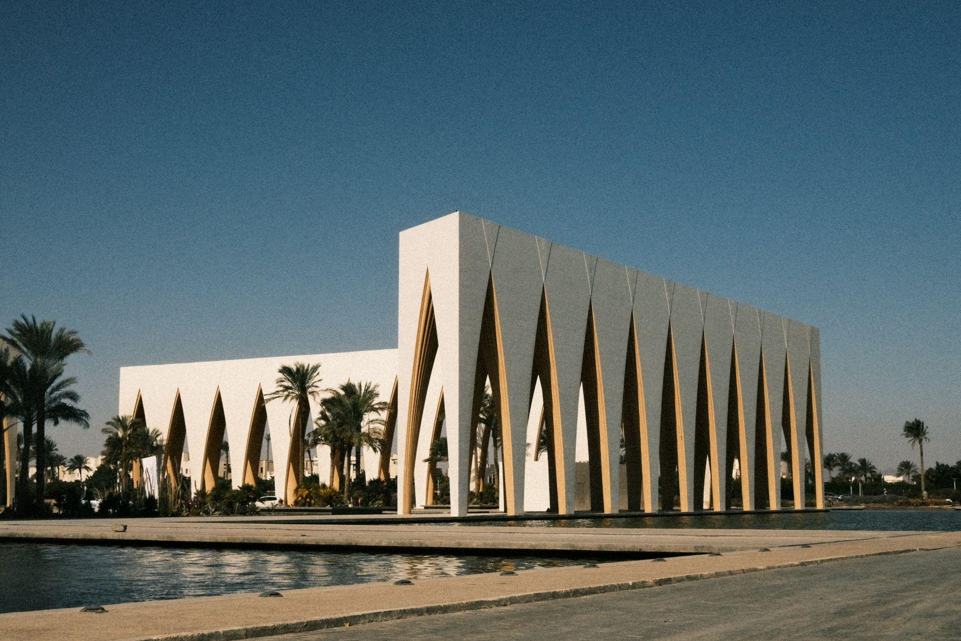 Modern waterfront architecture at El Gouna, north of Hurghada